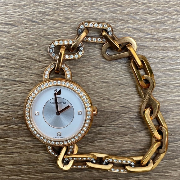 Swarovski Gold & Diamond Women's Watch braclet - Picture 1 of 6